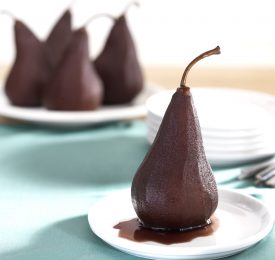 Poires Bosc pochées