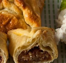 Pâte feuilletée fourrée de dattes Medjool et noix